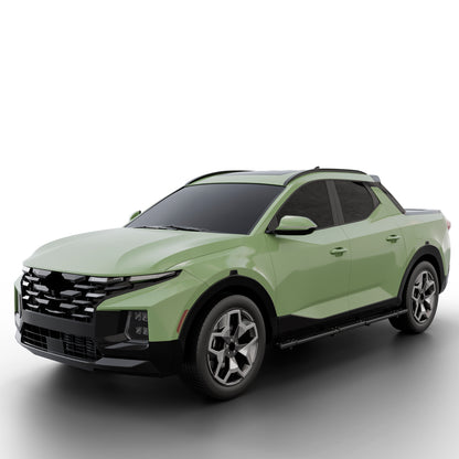 Vanguard Black Powdercoat Side Steps & Running Boards Side Steps Running Board for 2022-2024 hyundai santa cruz