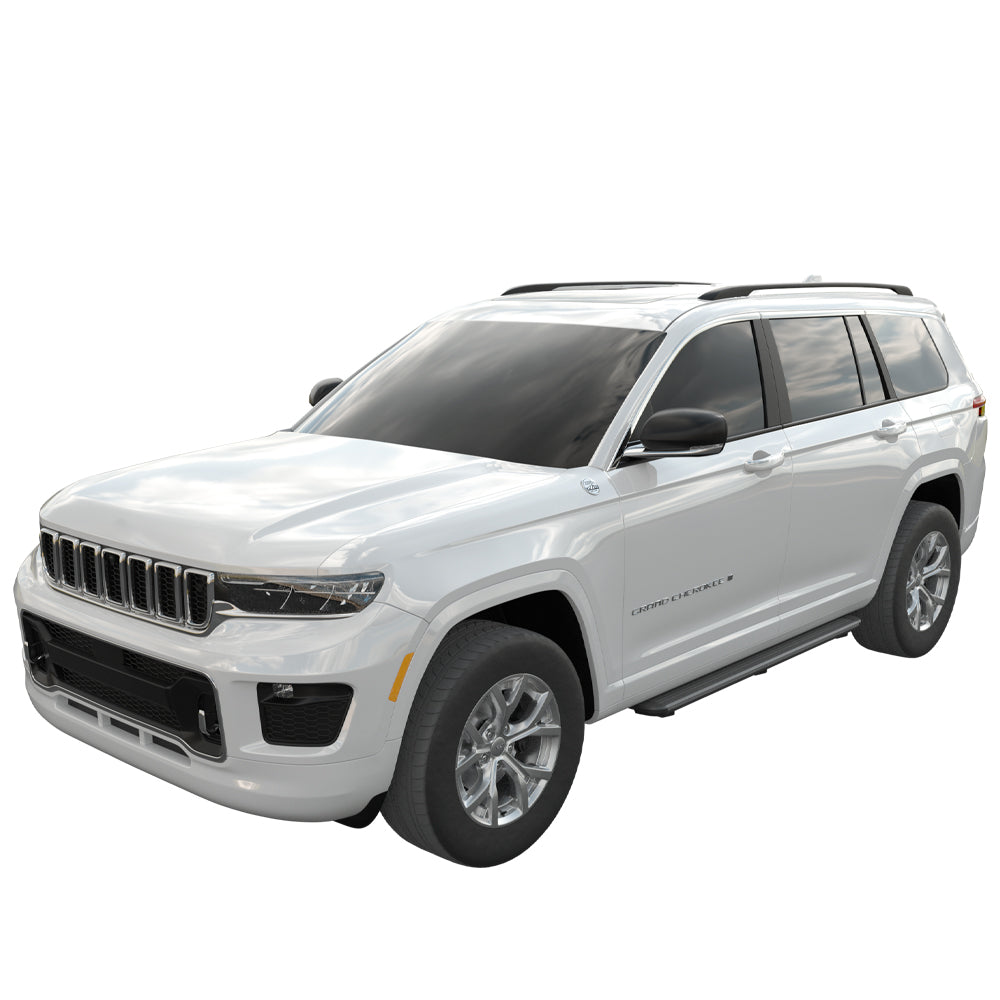 Vanguard Black Side Steps & Running Boards Running Boards Running Board for 2021-2024 jeep grand cherokee l