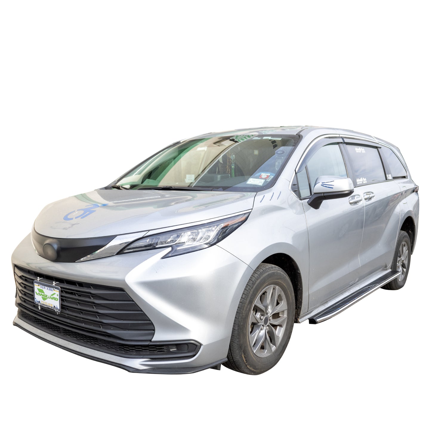 Vanguard Black Side Steps & Running Boards Running Boards Running Board for 2021-2024 toyota sienna