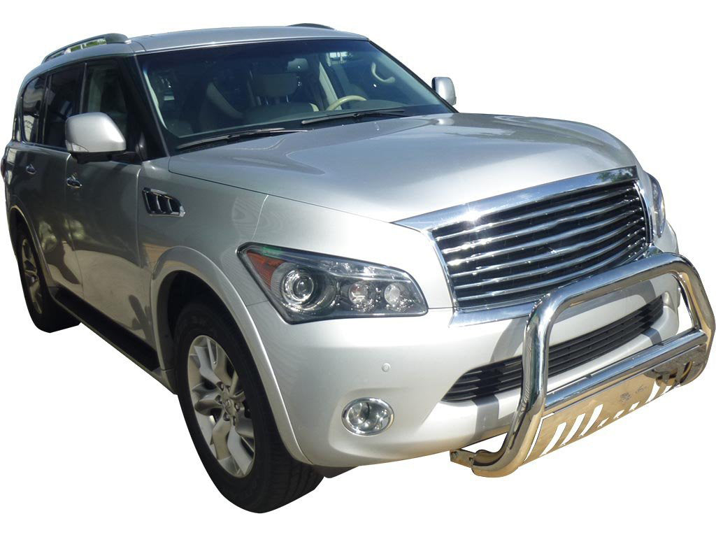 Vanguard Stainless Steel Front Guards Bull Bars Bumper Guard for 2014-2024 infiniti qx80 nan