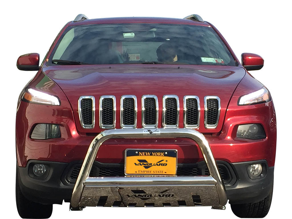 Vanguard Stainless Steel Front Guards Bull Bars Bumper Guard for 2014-2023 jeep cherokee nan