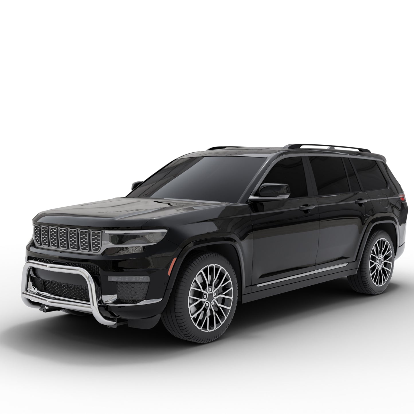 Vanguard Stainless Steel Front Guards Bull Bars Bumper Guard for 2021-2024 jeep grand cherokee l