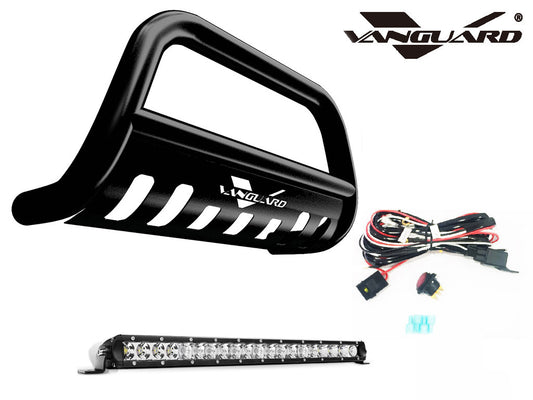 Vanguard Black Powdercoat Front Guards Bull Bars Bumper Guard for 2016-2023 toyota tacoma nan