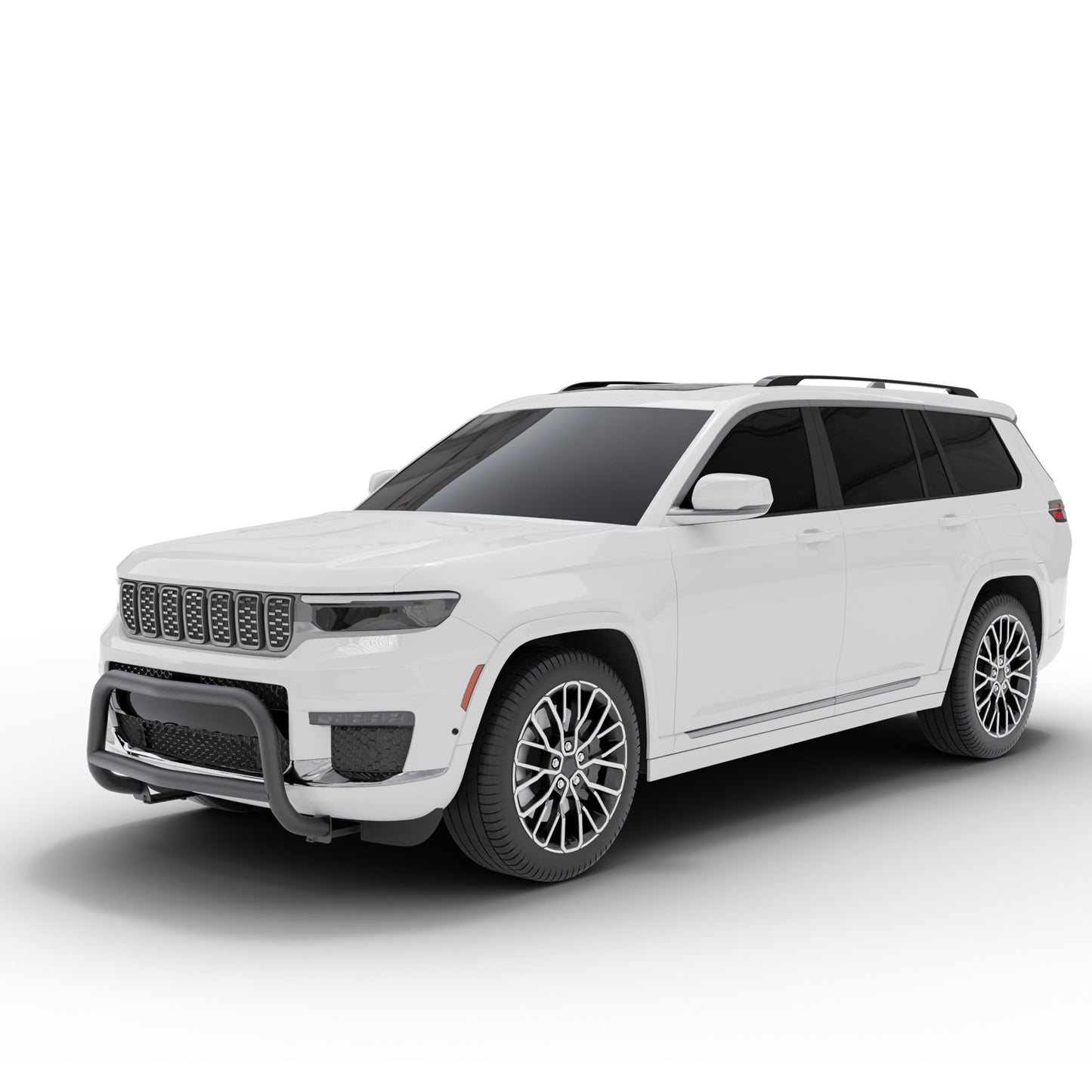 Vanguard Black Powdercoat Front Guards Bull Bars Bumper Guard for 2021-2024 jeep grand cherokee l