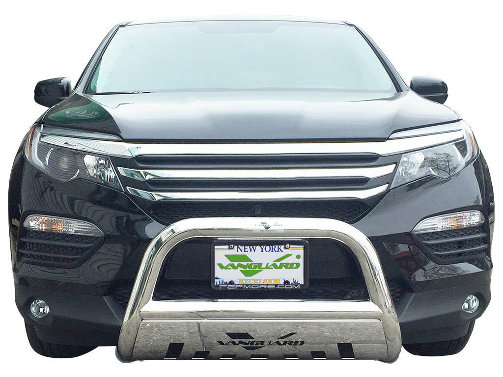 Vanguard Stainless Steel Front Guards Bull Bars Bumper Guard for 2016-2022 honda pilot nan