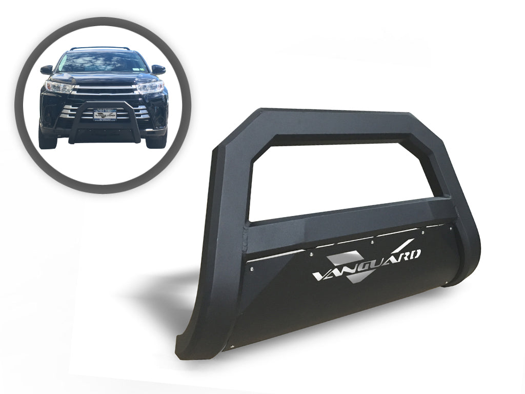 Vanguard Black Powdercoat Front Guards Bull Bars Bumper Guard for 2014-2019 toyota highlander nan