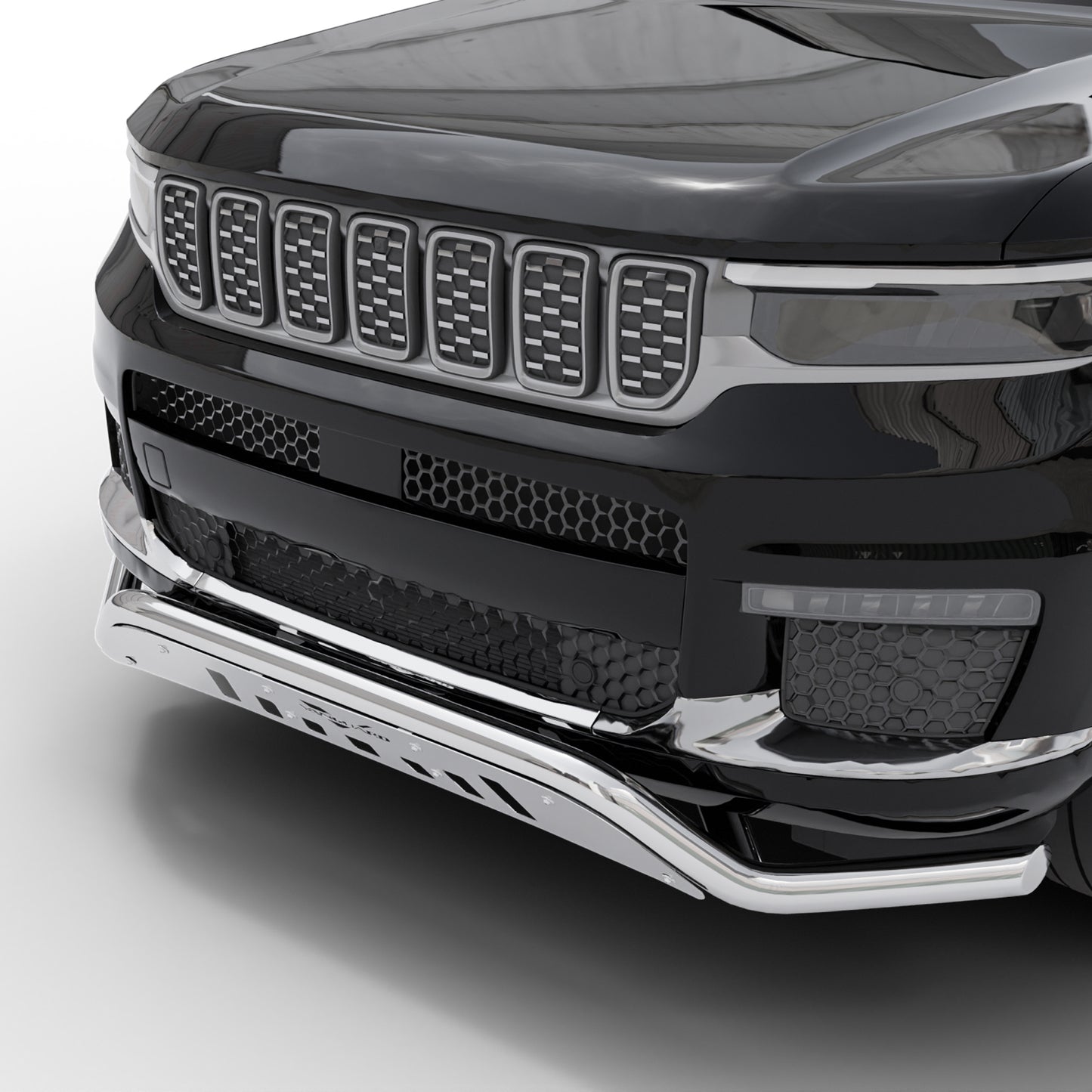 Vanguard Stainless Steel Front Guards Front Runners Bumper Guard for 2021-2024 jeep grand cherokee l