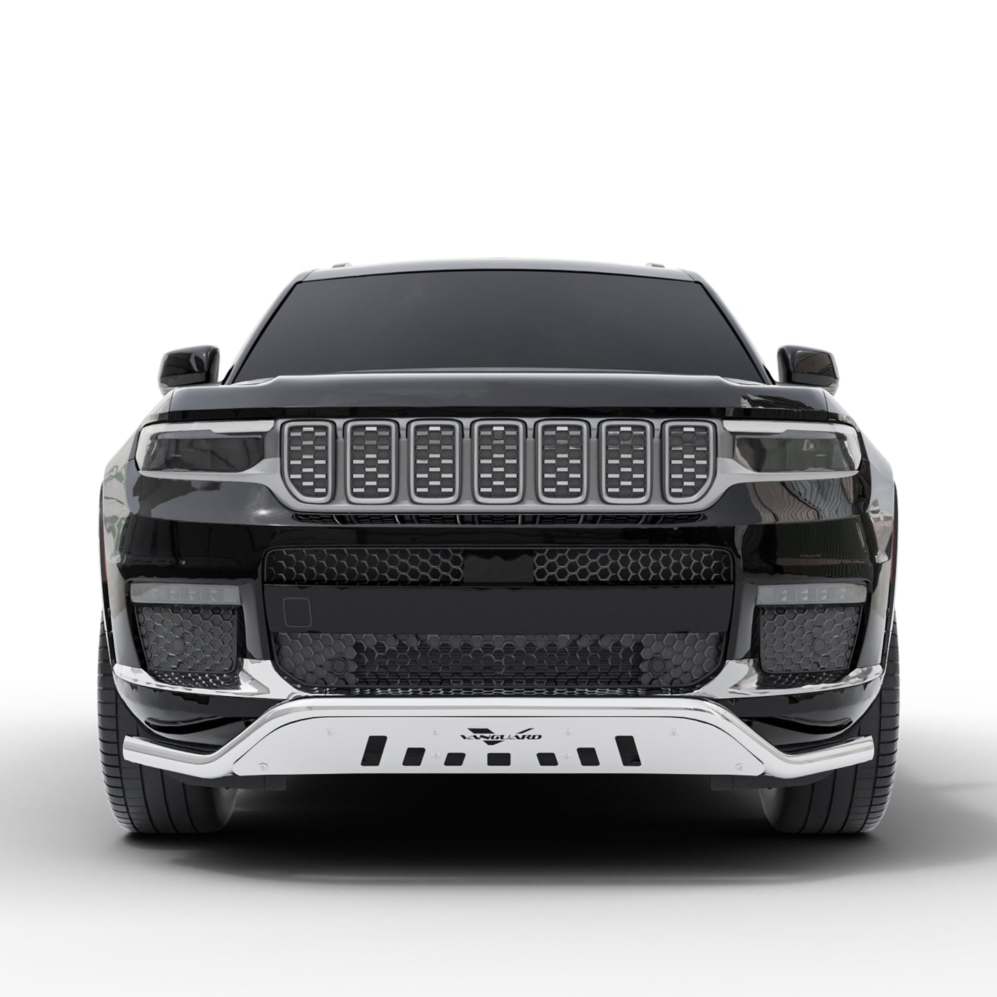 Vanguard Stainless Steel Front Guards Front Runners Bumper Guard for 2021-2024 jeep grand cherokee l