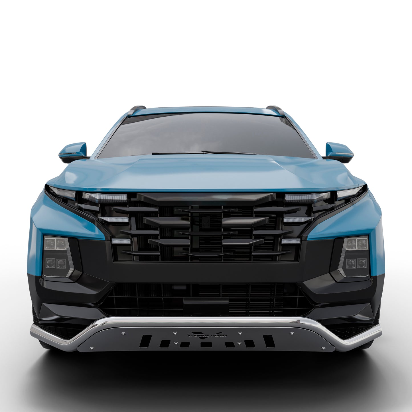 Vanguard Stainless Steel Front Guards Front Runners Bumper Guard for 2022-2024 hyundai santa cruz