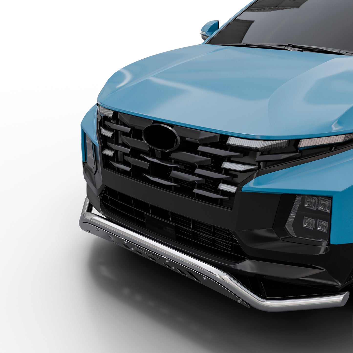 Vanguard Stainless Steel Front Guards Front Runners Bumper Guard for 2022-2024 hyundai santa cruz