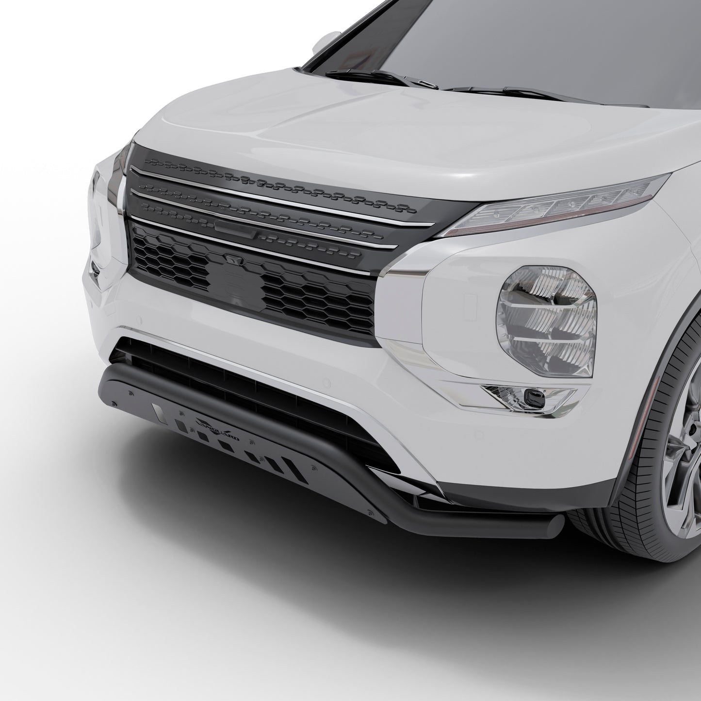 Vanguard Black Powdercoat Front Guards Front Runners Bumper Guard for 2022-2024 mitsubishi outlander