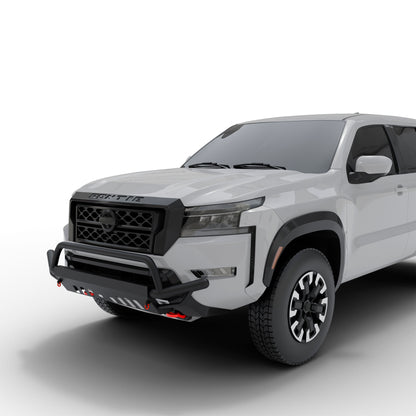 Vanguard Black Powdercoat Front Guards Front Runners Bumper Guard for 2022-2024 nissan frontier