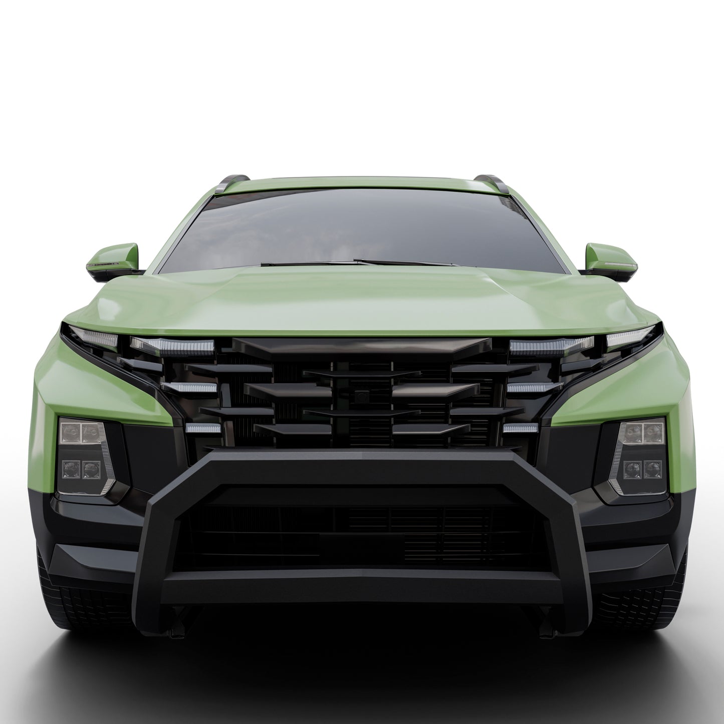 Vanguard Black Powdercoat Front Guards Bull Bars Bumper Guard for 2022-2024 hyundai santa cruz