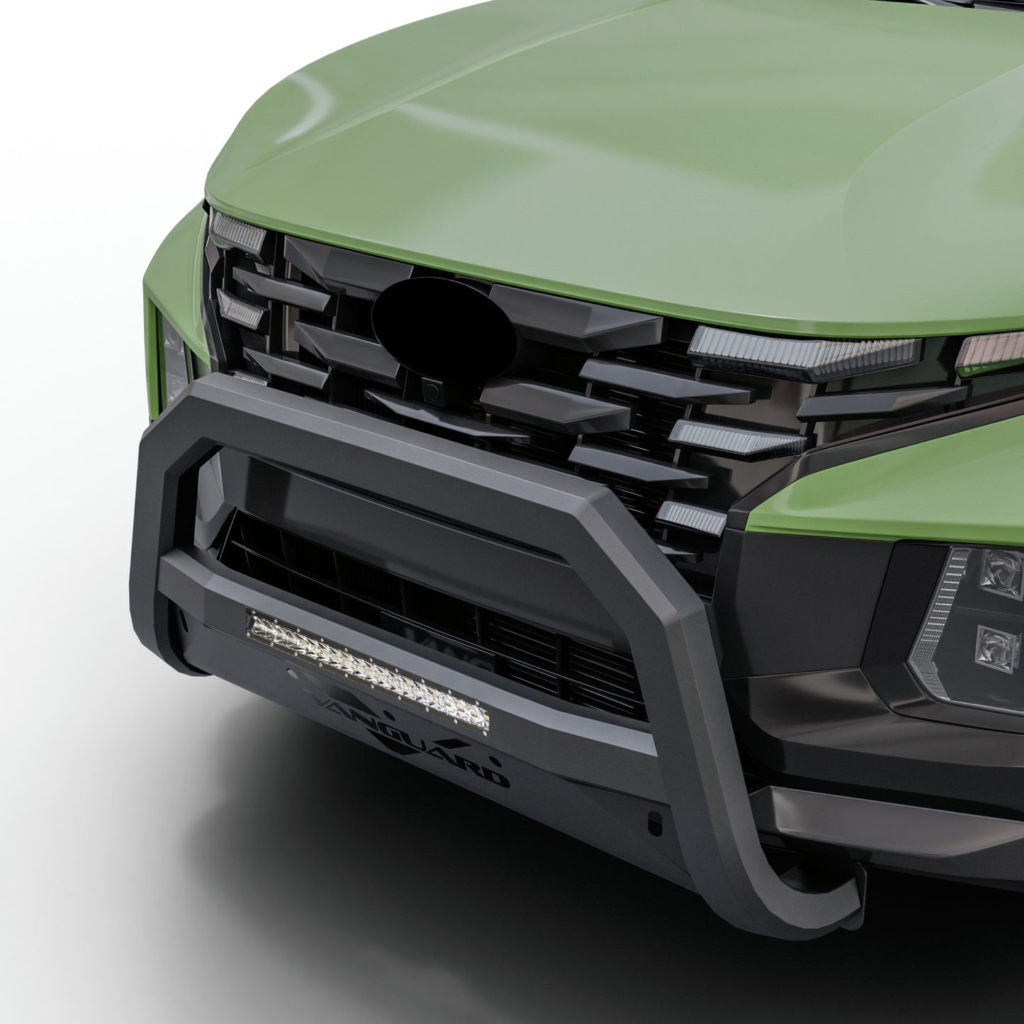 Vanguard Black Powdercoat Front Guards Bull Bars Bumper Guard for 2022-2024 hyundai santa cruz