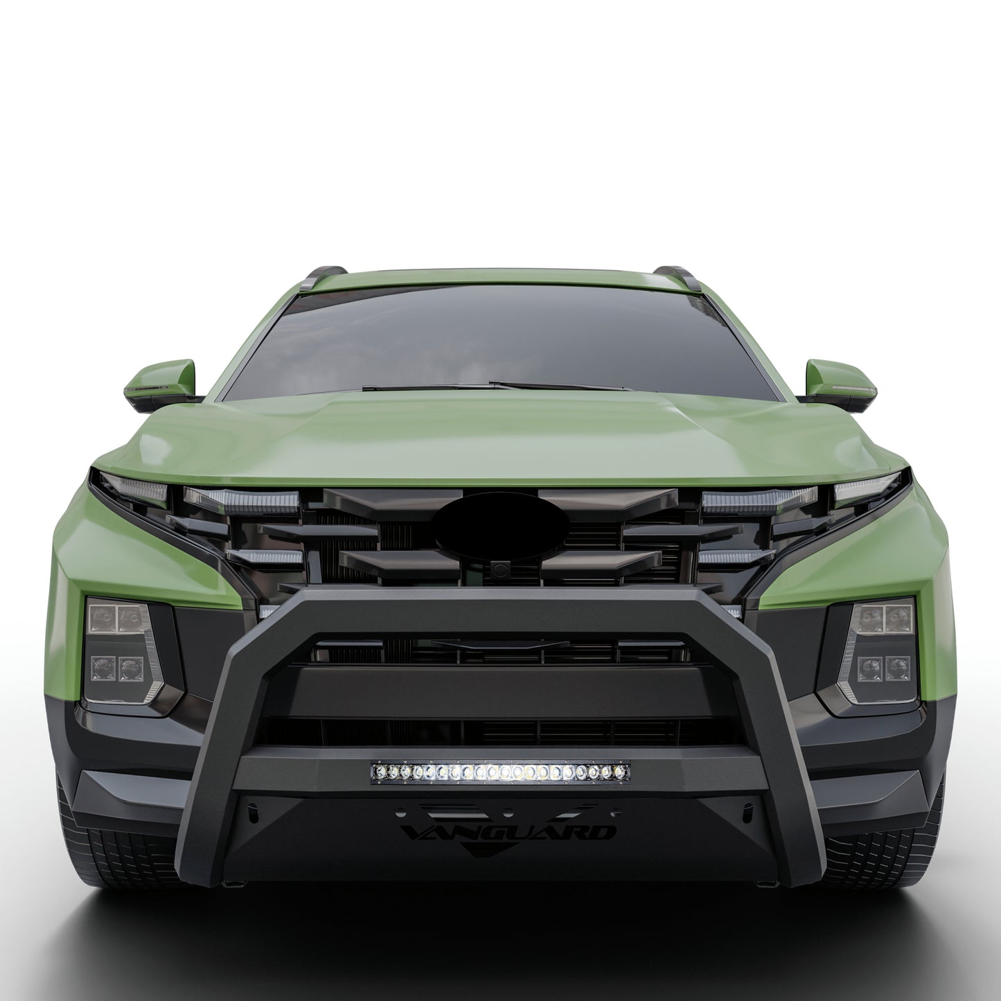 Vanguard Black Powdercoat Front Guards Bull Bars Bumper Guard for 2022-2024 hyundai santa cruz