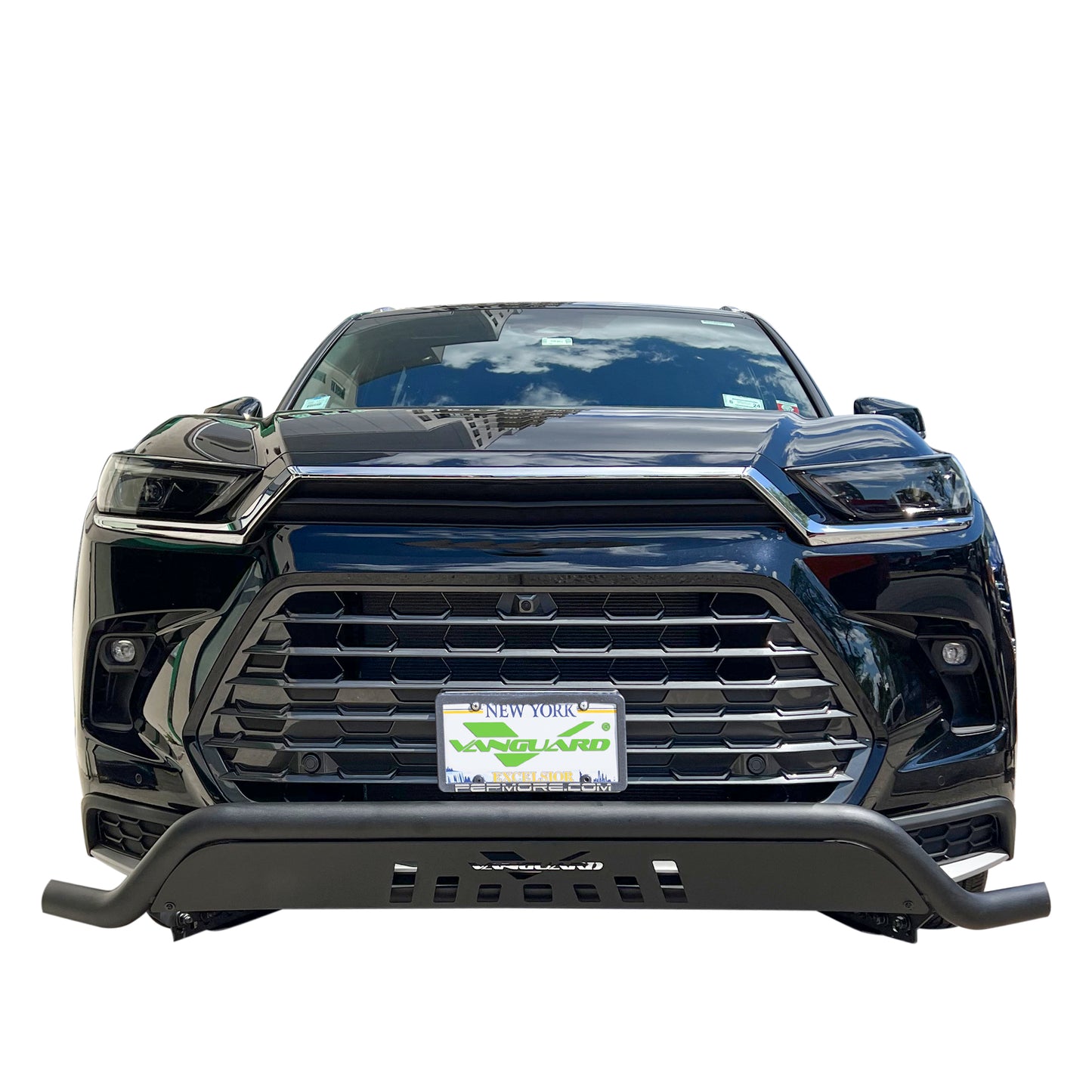 Vanguard Black Powdercoat Front Guards Front Runners Bumper Guard for 2024-2024 toyota grand highlander