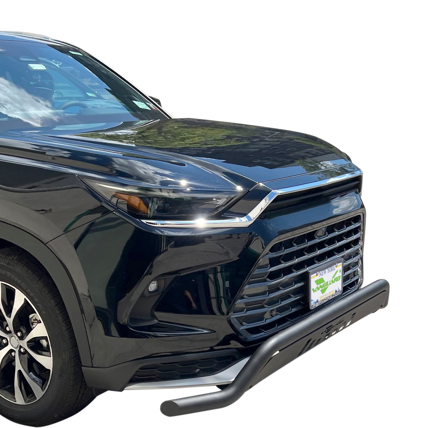 Vanguard Black Powdercoat Front Guards Front Runners Bumper Guard for 2024-2024 toyota grand highlander