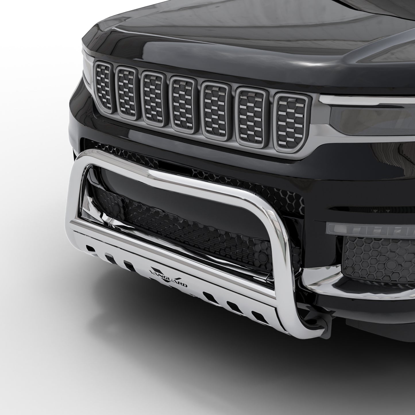 Vanguard Stainless Steel Front Guards Bull Bars Bumper Guard for 2021-2024 jeep grand cherokee l