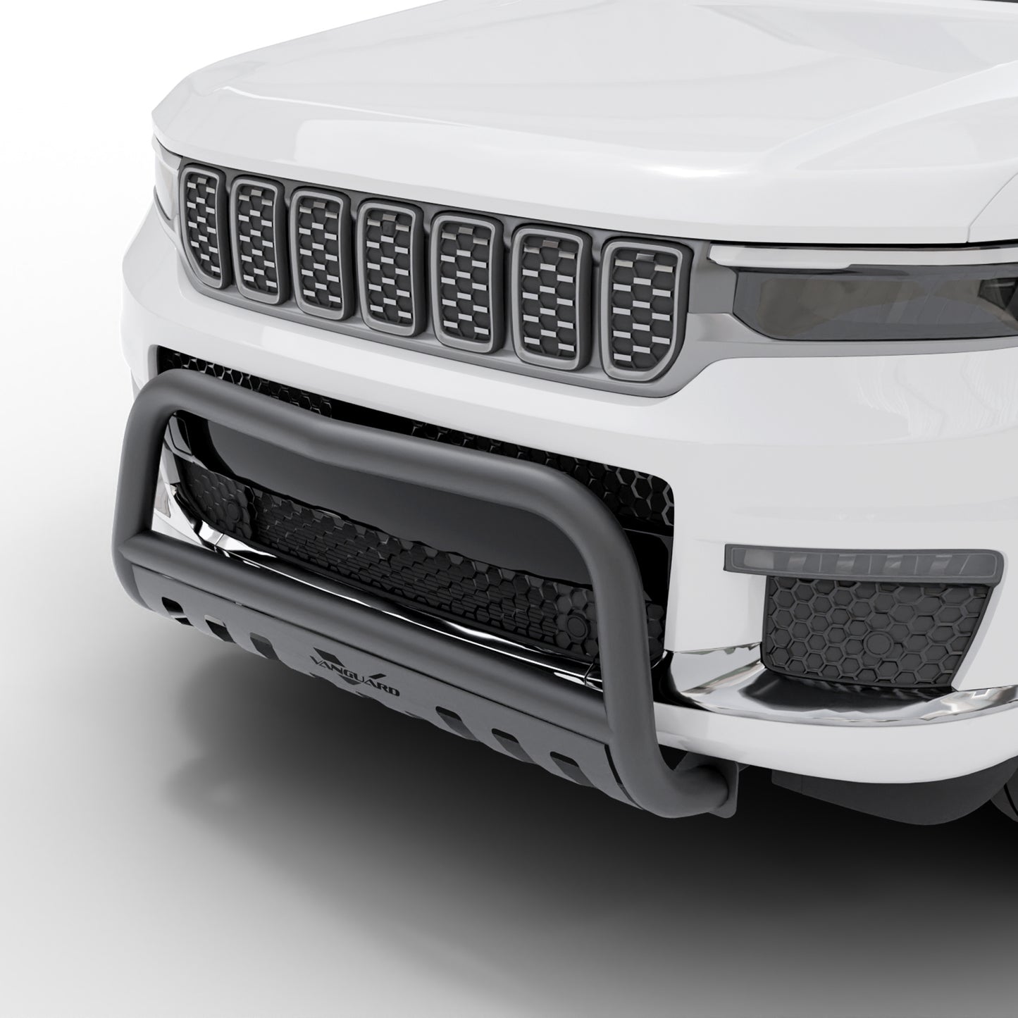Vanguard Black Powdercoat Front Guards Bull Bars Bumper Guard for 2021-2024 jeep grand cherokee l