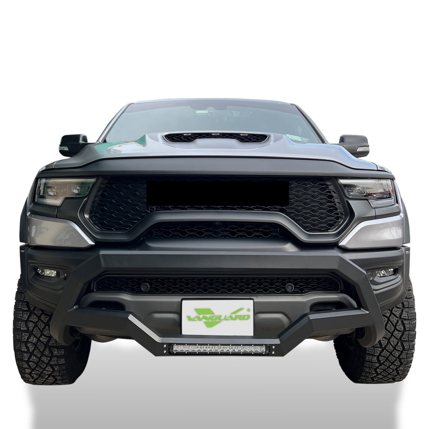 Vanguard Black Powdercoat Front Guards Bull Bars Bumper Guard for 2019-2025 ram 1500