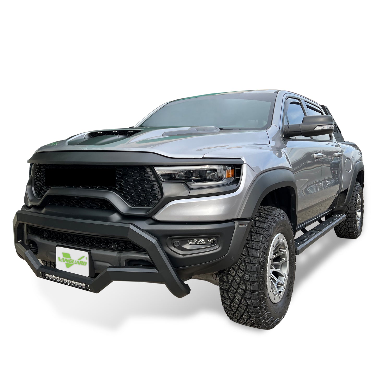 Vanguard Black Powdercoat Front Guards Bull Bars Bumper Guard for 2019-2025 ram 1500