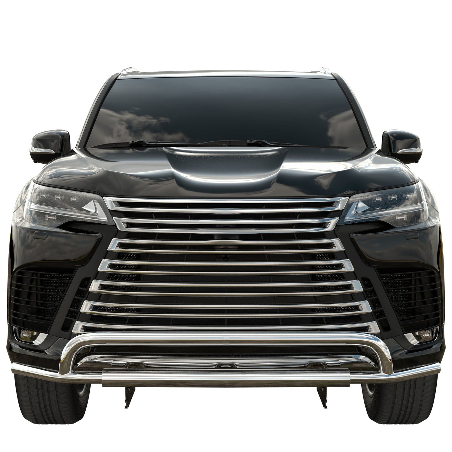 Vanguard Stainless Steel Front Guards Front Runners Bumper Guard for 2022-2024 lexus lx600