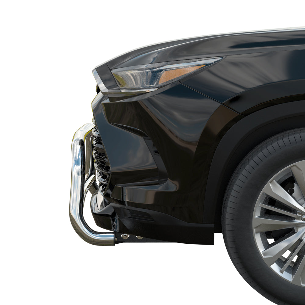 Vanguard Silver Front Guards Front Bumper Bumper for 2024-2025 toyota grand highlander