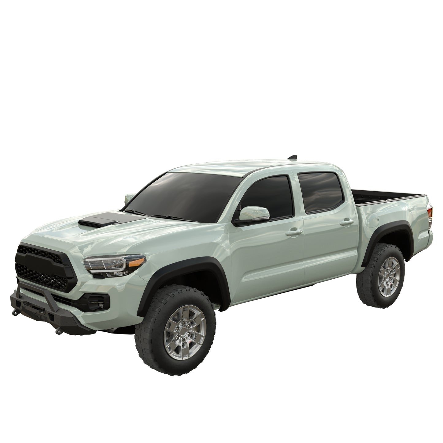 Vanguard Black Powdercoat Heavy Duty Bumpers And Grilles Front Bumpers Bumper for 2015-2023 toyota tacoma