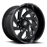 Fuel D637 VORTEX GLOSS BLACK MILLED 22x12 8x170 Wheels | Offset: -44 | Backspace: 8.23 | Bore: 125.1