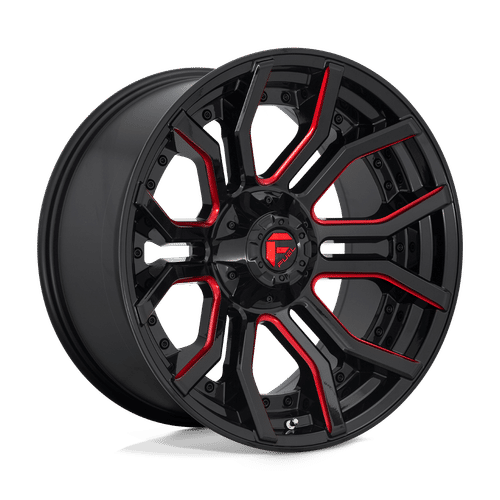 Fuel D712 GLOSS BLACK RED TINTED CLEAR 20x10 6x135/6x139.7 Wheels | Offset: -18 | Backspace: 4.79 | Bore: 106.1