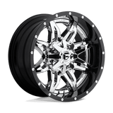 Fuel D266 CHROME PLATED GLOSS BLACK LIP 20x10 8x165.1 Wheels | Offset: -19 | Backspace: 4.75 | Bore: 125.1