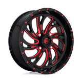 Fuel D642 GLOSS BLACK RED TINTED CLEAR 20x7 4x137 Wheels | Offset: 13 | Backspace: 4.51 | Bore: 110.1