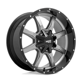 Moto Metal MO970 GLOSS GRAY CENTER GLOSS BLACK LIP 17x9 8x165.1 Wheels | Offset: -12 | Backspace: 4.53 | Bore: 125.1