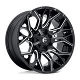 Fuel D769 GLOSSY BLACK MILLED 22x10 8x180 Wheels | Offset: -18 | Backspace: 4.79 | Bore: 124.2