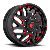 Fuel D656 GLOSS BLACK RED TINTED CLEAR 20x8.25 8x200 Wheels | Offset: 105 | Backspace: 8.76 | Bore: 142