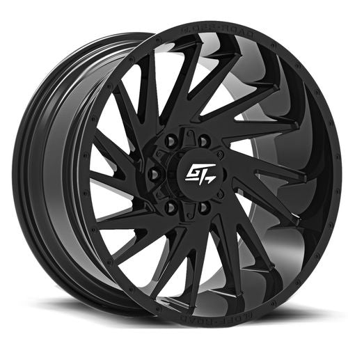 GT OFFROAD Tomahawk Gloss Black Gloss Black 20x9 6x135/6x139.7 Wheels | Offset: 12 | Backspace: 5.5 | Bore: 106.1
