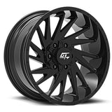 GT OFFROAD Tomahawk Gloss Black Gloss Black 20x9 6x135/6x139.7 Wheels | Offset: 12 | Backspace: 5.5 | Bore: 106.1