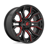 Fuel D712 GLOSS BLACK RED TINTED CLEAR 20x10 5x127/5x139.7 Wheels | Offset: -18 | Backspace: 4.79 | Bore: 87.1