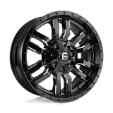 Fuel D595 GLOSS BLACK MILLED 20x10 5x139.7/5x150 Wheels | Offset: -18 | Backspace: 4.79 | Bore: 110.1