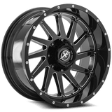 XF OFFROAD XF-216 Gloss Black Milled 20x10 6x135/6x139.7 Wheels | Offset: -24 | Backspace: 4.56 | Bore: 108