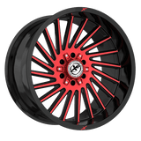 XF OFFROAD XF-239 Black Machined Red 20x9 8x165.1/8x170 Wheels | Offset: 12 | Backspace: nan | Bore: 125.2