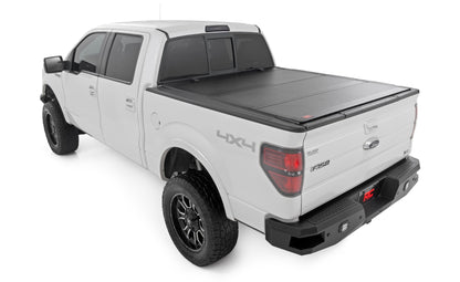 Hard Tri-Fold Flip Up Bed Cover | 5'7" Bed | Ford F-150 2WD/4WD (04-14)