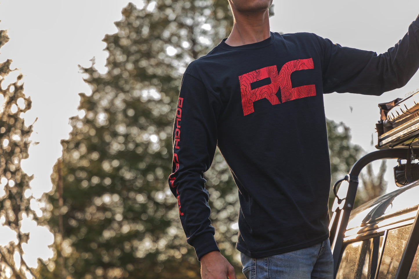 Rough Country Long Sleeve | RC Tread Sleeve | Black|3XL