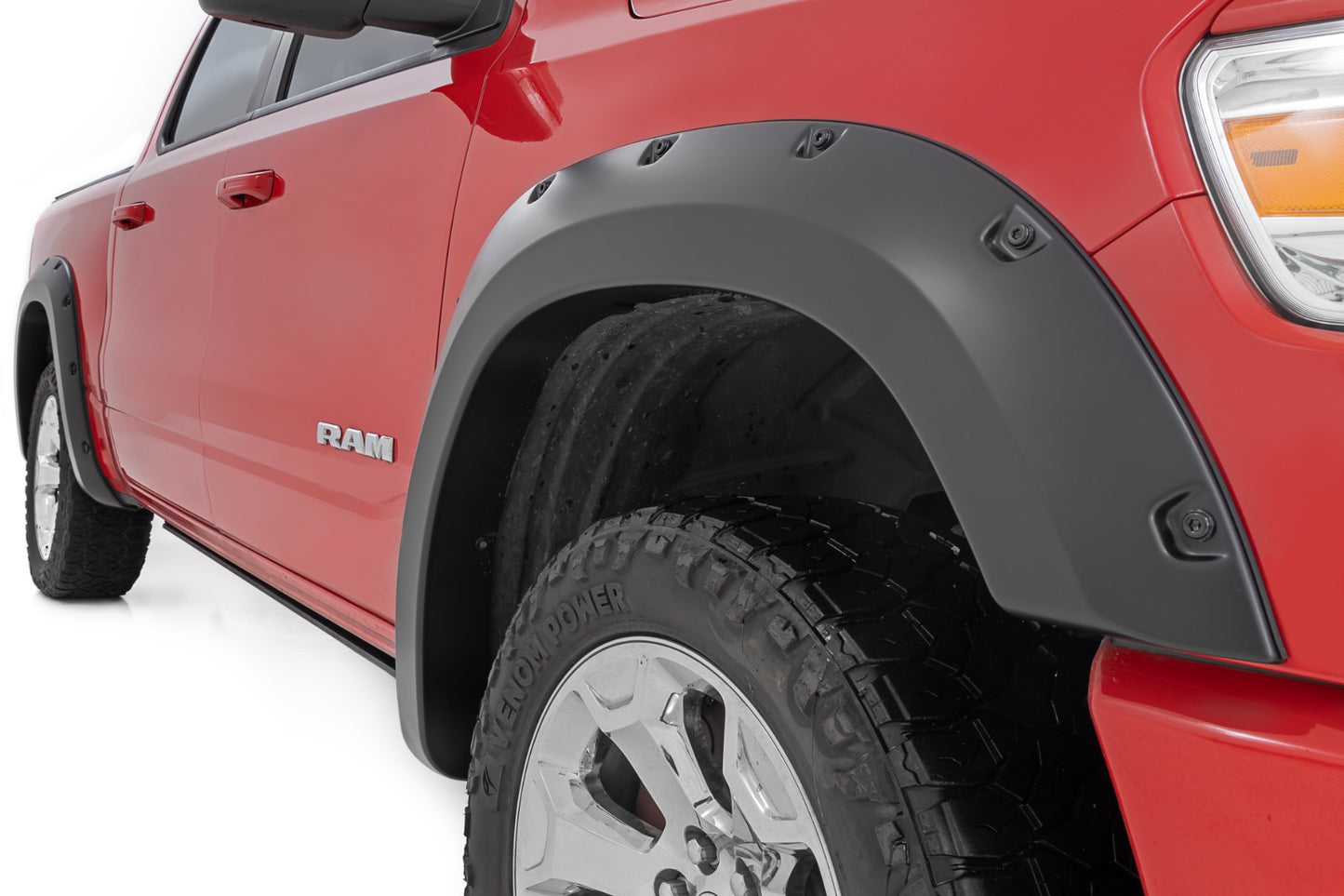 Pocket Fender Flares | PRD Deep Red | Ram 1500 2WD/4WD (2019-2024)