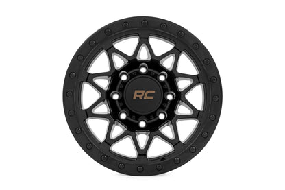 Rough Country 78 Series Wheel | Simulated Beadlock | Black | 18x9 | 8x170 | 0mm