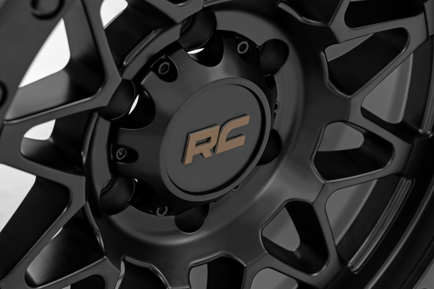 Rough Country 78 Series Wheel | Simulated Beadlock | Black | 18x9 | 5x5.5 | -12mm