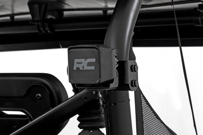 LED Light Kit | Rear Mount | 2" Black Pair | Amber DRL | Segway 570 F