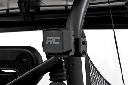 LED Light Kit | Rear Mount | 2" Black Pair | White DRL | Segway 570 F