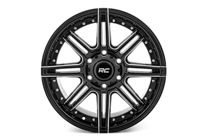 Rough Country 88 Series Wheel | One-Piece | Gloss Black | 20x10 | 8x170 | -19mm