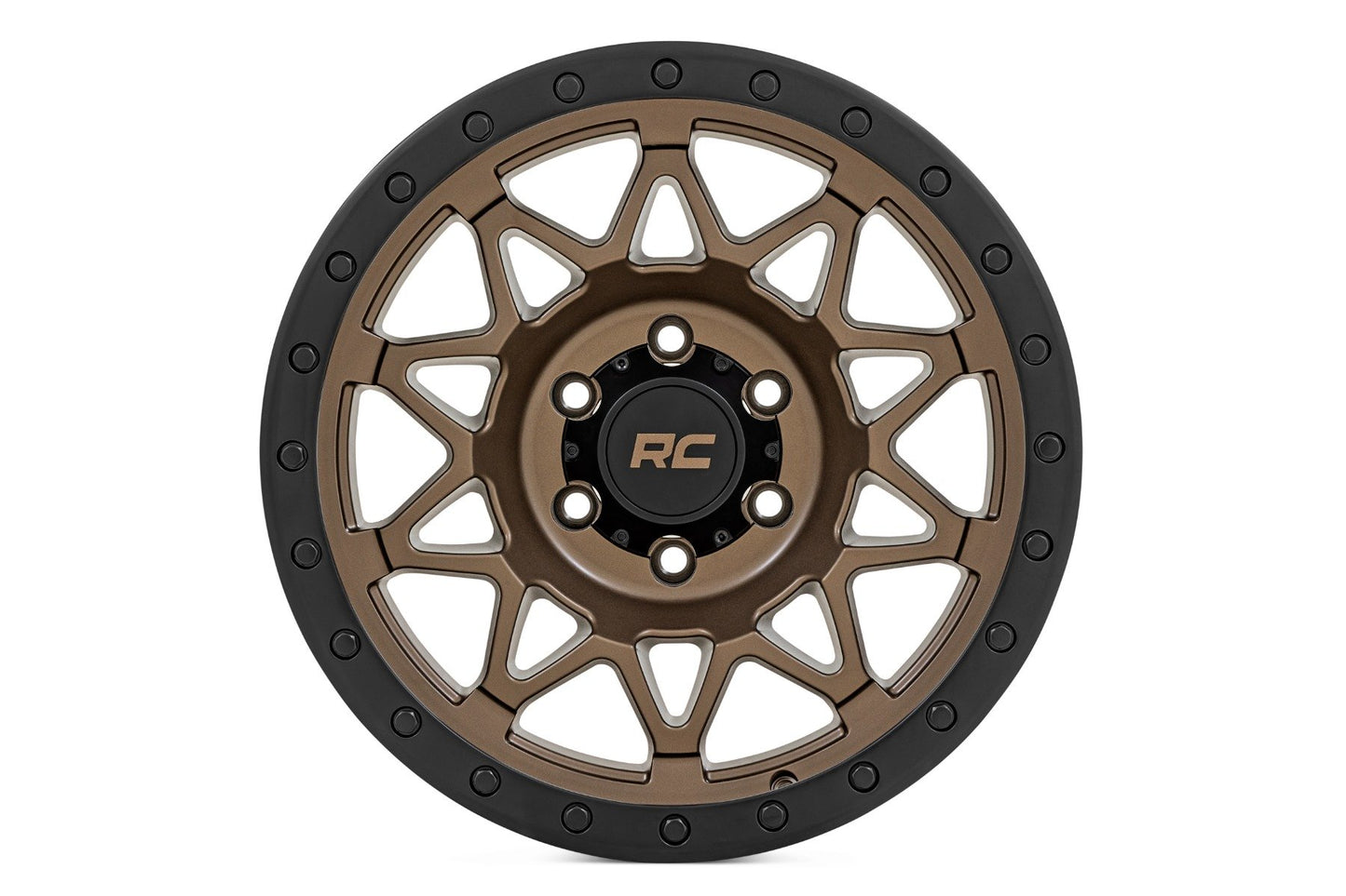 Rough Country 78 Series Wheel | Simulated Beadlock | Bronze/Black | 18x9 | 6x5.5 | +0mm